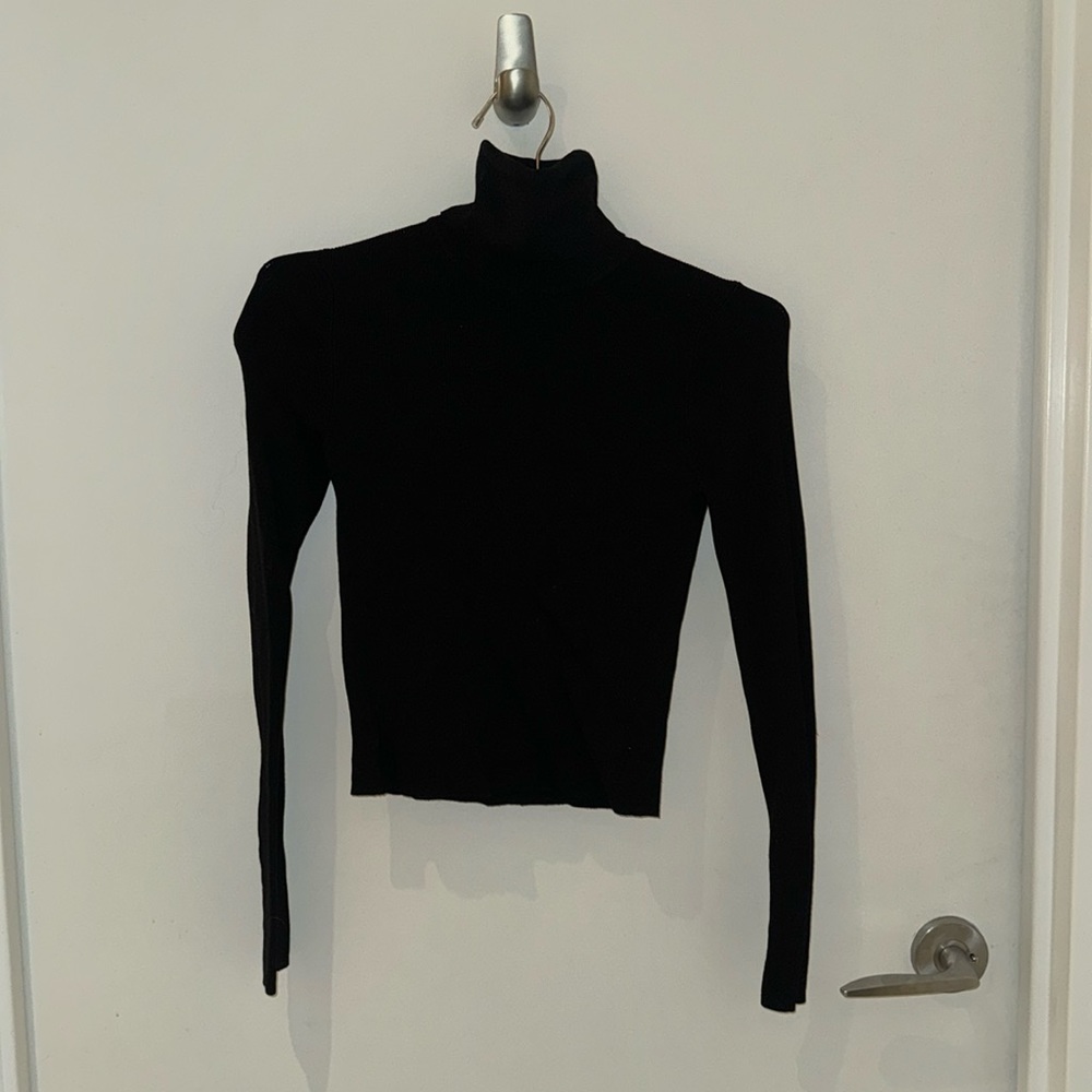Zara plain black turtle neck